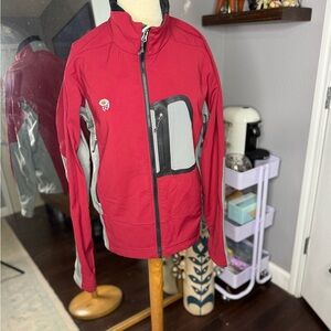 Red and Gray‎ Zip-Up Jacket